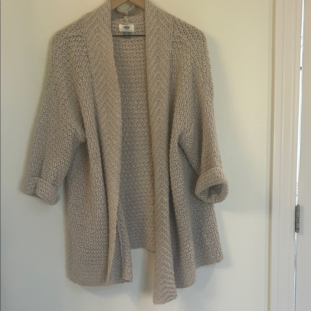 Old Navy Cream Knit Cardigan